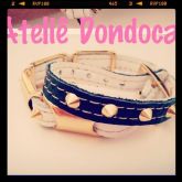 Pulseira 2 voltas, preta e branca